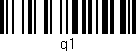 Código de barras (EAN, GTIN, SKU, ISBN): 'G1'