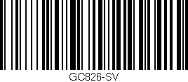 Código de barras (EAN, GTIN, SKU, ISBN): 'GC826-SV'