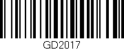 Código de barras (EAN, GTIN, SKU, ISBN): 'GD2017'