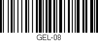 Código de barras (EAN, GTIN, SKU, ISBN): 'GEL-08'