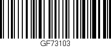 Código de barras (EAN, GTIN, SKU, ISBN): 'GF73103'