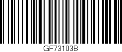 Código de barras (EAN, GTIN, SKU, ISBN): 'GF73103B'