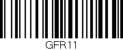 Código de barras (EAN, GTIN, SKU, ISBN): 'GFR11'
