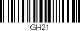 Código de barras (EAN, GTIN, SKU, ISBN): 'GH21'