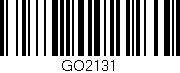Código de barras (EAN, GTIN, SKU, ISBN): 'GO2131'