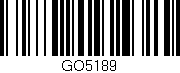 Código de barras (EAN, GTIN, SKU, ISBN): 'GO5189'