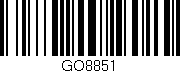Código de barras (EAN, GTIN, SKU, ISBN): 'GO8851'