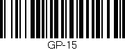 Código de barras (EAN, GTIN, SKU, ISBN): 'GP-15'