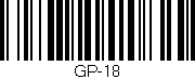 Código de barras (EAN, GTIN, SKU, ISBN): 'GP-18'