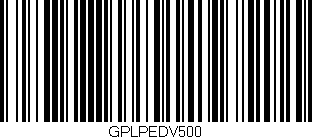 Código de barras (EAN, GTIN, SKU, ISBN): 'GPLPEDV500'