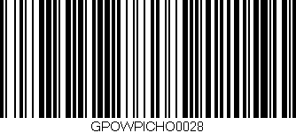 Código de barras (EAN, GTIN, SKU, ISBN): 'GPOWPICHO0028'