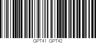 Código de barras (EAN, GTIN, SKU, ISBN): 'GPT41/GPT42'