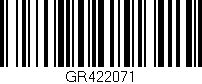 Código de barras (EAN, GTIN, SKU, ISBN): 'GR422071'
