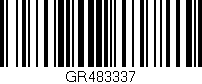 Código de barras (EAN, GTIN, SKU, ISBN): 'GR483337'