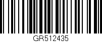 Código de barras (EAN, GTIN, SKU, ISBN): 'GR512435'