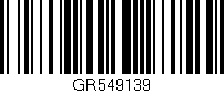 Código de barras (EAN, GTIN, SKU, ISBN): 'GR549139'