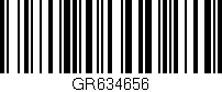 Código de barras (EAN, GTIN, SKU, ISBN): 'GR634656'