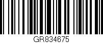 Código de barras (EAN, GTIN, SKU, ISBN): 'GR834675'