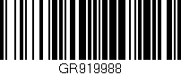 Código de barras (EAN, GTIN, SKU, ISBN): 'GR919988'