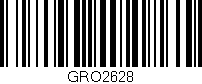 Código de barras (EAN, GTIN, SKU, ISBN): 'GRO2628'