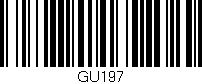 Código de barras (EAN, GTIN, SKU, ISBN): 'GU197'