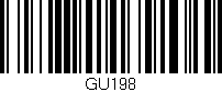 Código de barras (EAN, GTIN, SKU, ISBN): 'GU198'