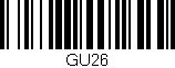 Código de barras (EAN, GTIN, SKU, ISBN): 'GU26'