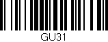 Código de barras (EAN, GTIN, SKU, ISBN): 'GU31'