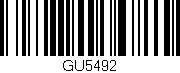 Código de barras (EAN, GTIN, SKU, ISBN): 'GU5492'