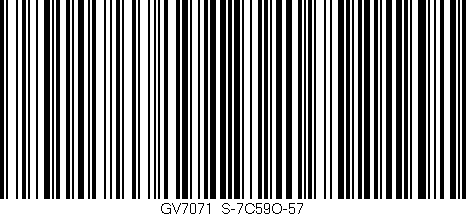 Código de barras (EAN, GTIN, SKU, ISBN): 'GV7071/S-7C59O-57'