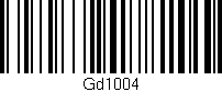 Código de barras (EAN, GTIN, SKU, ISBN): 'Gd1004'
