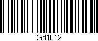 Código de barras (EAN, GTIN, SKU, ISBN): 'Gd1012'