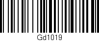 Código de barras (EAN, GTIN, SKU, ISBN): 'Gd1019'