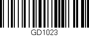 Código de barras (EAN, GTIN, SKU, ISBN): 'Gd1023'