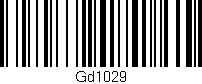 Código de barras (EAN, GTIN, SKU, ISBN): 'Gd1029'