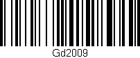 Código de barras (EAN, GTIN, SKU, ISBN): 'Gd2009'