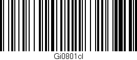 Código de barras (EAN, GTIN, SKU, ISBN): 'Gi0801cl'