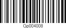 Código de barras (EAN, GTIN, SKU, ISBN): 'Gp004008'