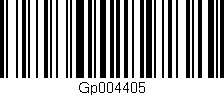 Código de barras (EAN, GTIN, SKU, ISBN): 'Gp004405'