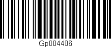 Código de barras (EAN, GTIN, SKU, ISBN): 'Gp004406'