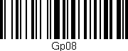 Código de barras (EAN, GTIN, SKU, ISBN): 'Gp08'