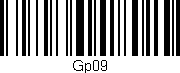 Código de barras (EAN, GTIN, SKU, ISBN): 'Gp09'