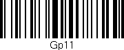 Código de barras (EAN, GTIN, SKU, ISBN): 'Gp11'