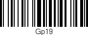 Código de barras (EAN, GTIN, SKU, ISBN): 'Gp19'
