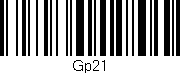 Código de barras (EAN, GTIN, SKU, ISBN): 'Gp21'