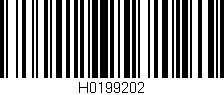 Código de barras (EAN, GTIN, SKU, ISBN): 'H0199202'