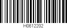 Código de barras (EAN, GTIN, SKU, ISBN): 'H0612202'
