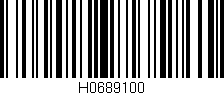 Código de barras (EAN, GTIN, SKU, ISBN): 'H0689100'