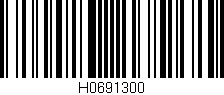 Código de barras (EAN, GTIN, SKU, ISBN): 'H0691300'