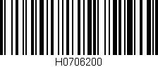 Código de barras (EAN, GTIN, SKU, ISBN): 'H0706200'